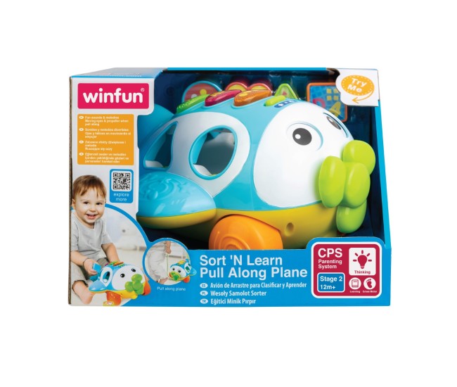 Winfun jucarie de tras avion cu activitati