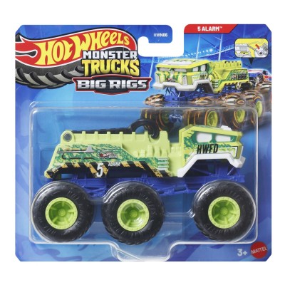 Hot wheels monster truck big rigs masinuta metalica cu 6 roti 5 alarm scara 1 la 64 Hot wheels monster truck big rigs masinuta metalica cu 6 roti 5 alarm scara 1 la 64