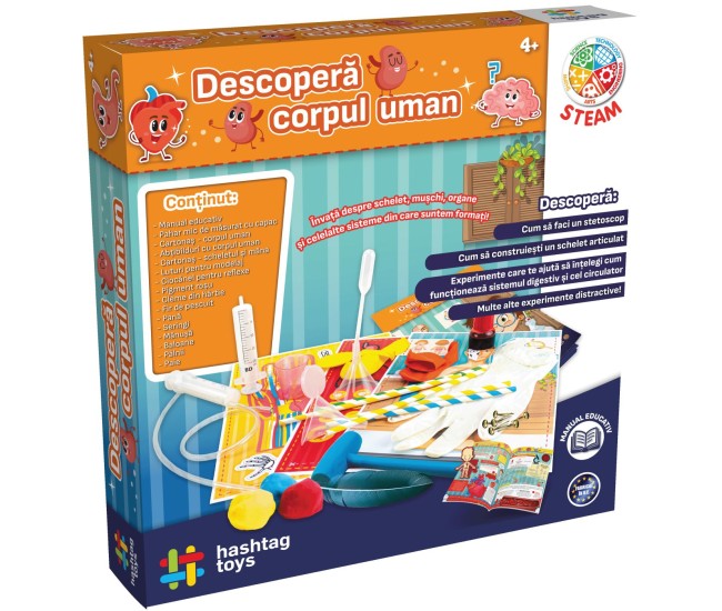 Joc educativ descopera corpul uman Joc educativ descopera corpul uman