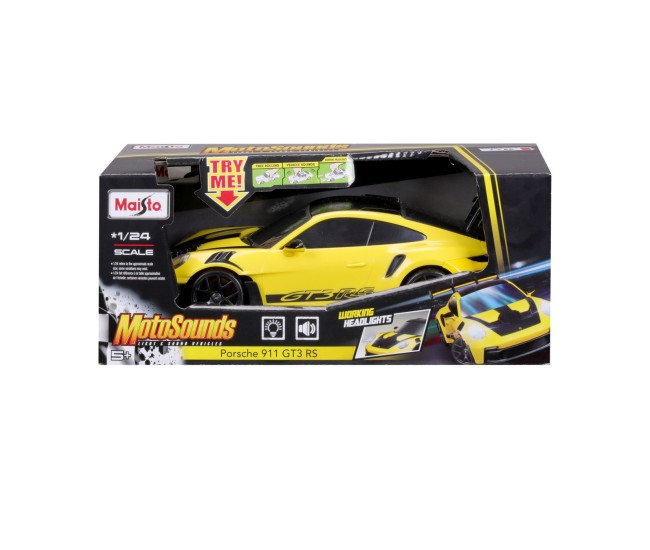 Maisto masinuta cu sunete si lumini porsche 911 gt3 rs scara 1 la 24 Maisto masinuta cu sunete si lumini porsche 911 gt3 rs scara 1 la 24
