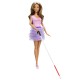 Barbie fashionistas papusa barbie cu baston pentru nevazatori