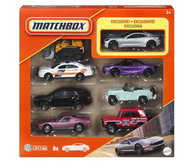 Matchbox set 8 masinute metalice exclusiv karma gs-6 cara 1 la 64 Matchbox set 8 masinute metalice exclusiv karma gs-6 cara 1 la 64