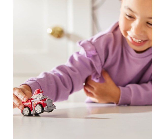 Patrula catelusilor pup squad racers vehicul cu figurina marshall