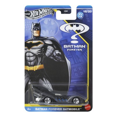 Hot wheels masina metalica tematica batman forever batmobile scara 1 la 64