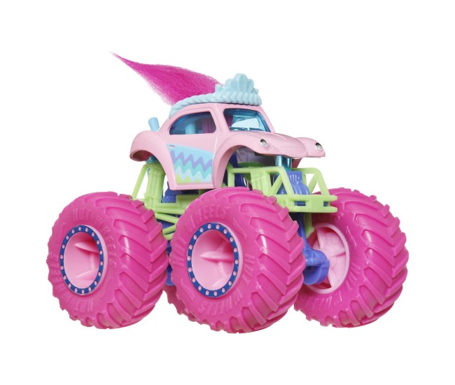 Hot wheels monster truck masinuta trolls poppy scara 1:65 Hot wheels monster truck masinuta trolls poppy scara 1:65