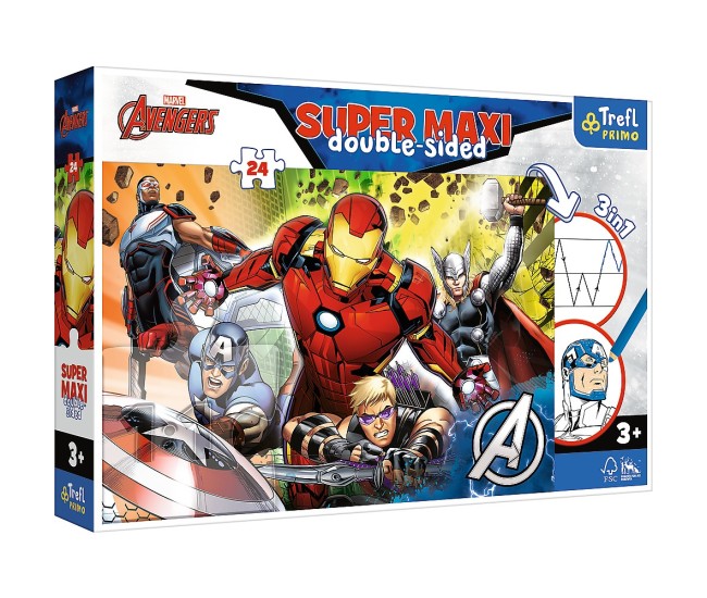 Puzzle trefl primo 24 super maxi disney marvel razbunatorii puternici Puzzle trefl primo 24 super maxi disney marvel razbunatorii puternici