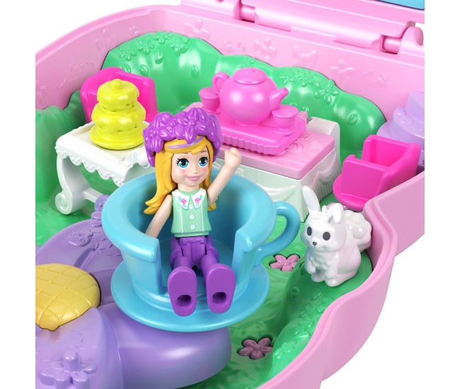 Polly pocket set gentuta animalut iepuras la petrcere cu accesorii Polly pocket set gentuta animalut iepuras la petrcere cu accesorii