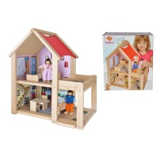 Casa si papusi din lemn Casa si papusi din lemn