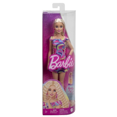 Barbie fashionistas papusa barbie blonda cu par ondulat