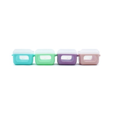 Set 4 recipiente silicon snap&go cubes, melii, 4*118 ml Set 4 recipiente silicon snap&go cubes, melii, 4*118 ml