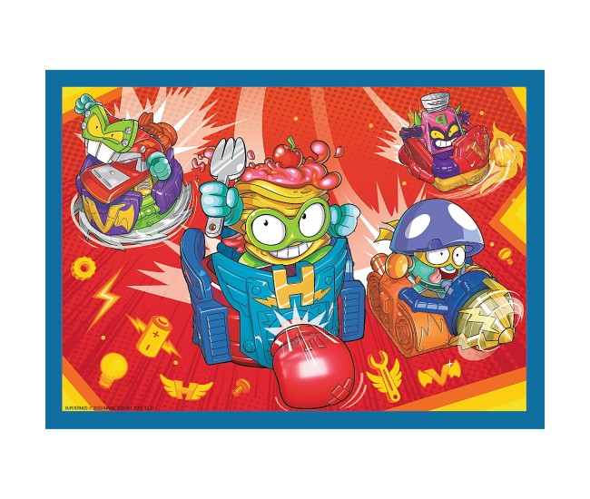 Puzzle trefl 4in1 super things super actiunea Puzzle trefl 4in1 super things super actiunea