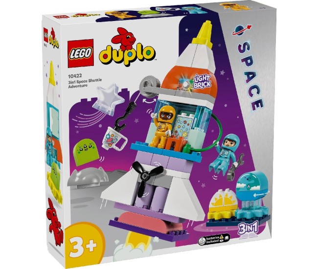 Lego duplo aventura cu naveta spatiala 3 in 1 10422 Lego duplo aventura cu naveta spatiala 3 in 1 10422