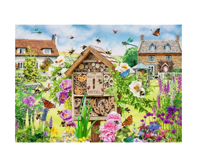 Puzzle trefl 1000 premium plus tea time casa pentru albine Puzzle trefl 1000 premium plus tea time casa pentru albine