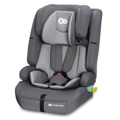 Scaun auto i-size, 76-150 cm, kinderkraft safety fix 2, grey