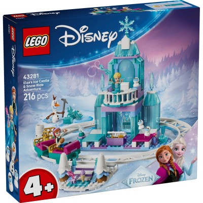 Lego disney frozen aventura cu sania pe sine la castelul de gheata  al elsei 43281