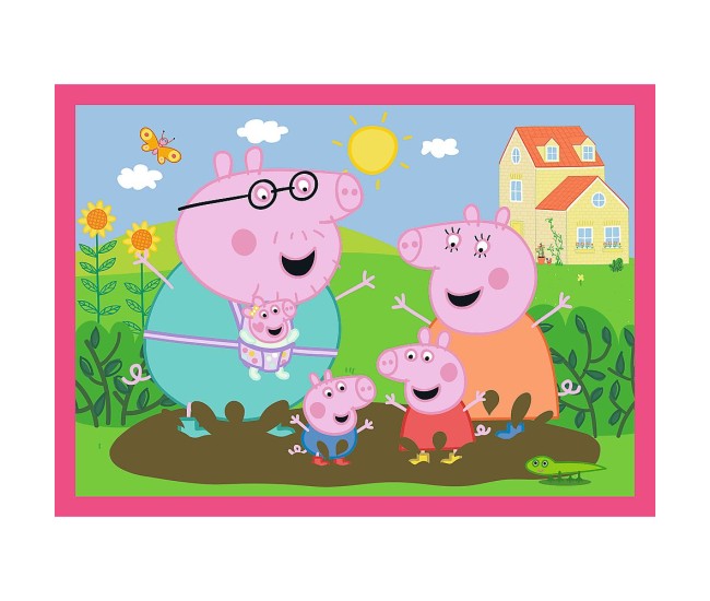 Puzzle trefl 4in1 peppa pig iubeste aventurile Puzzle trefl 4in1 peppa pig iubeste aventurile