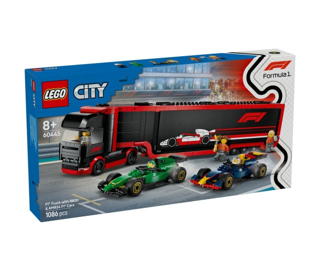Lego city camion f1 cu masinile f1 rb20 si amr24 60445 Lego city camion f1 cu masinile f1 rb20 si amr24 60445
