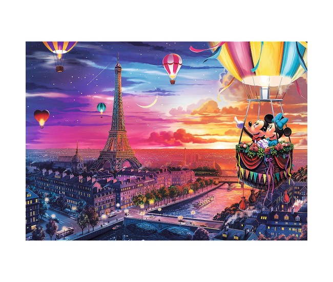 Puzzle trefl 1000 premium plus disney mickey si minnie in paris Puzzle trefl 1000 premium plus disney mickey si minnie in paris
