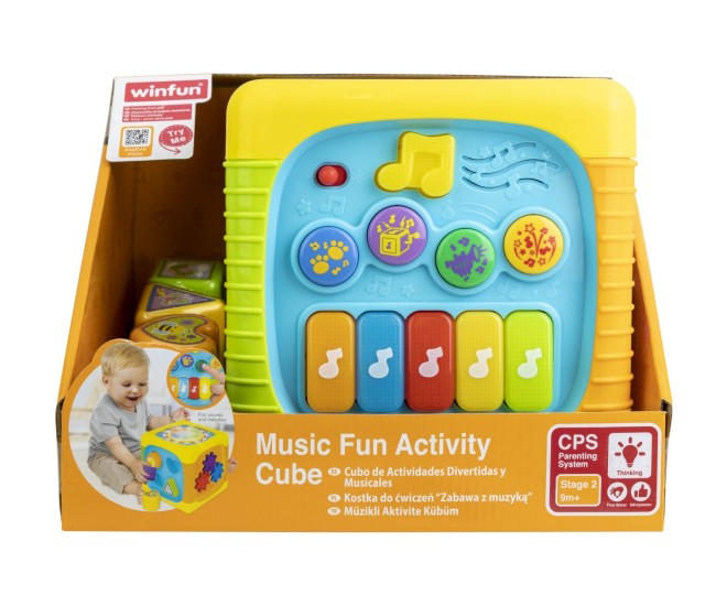 Winfun cub pentru activitati cu sunete Winfun cub pentru activitati cu sunete