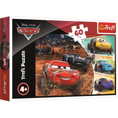 Puzzle trefl 60 fulger mcqueen cu prietenii