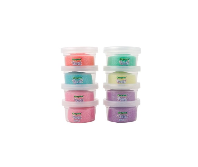 Crayola pearl set 8 borcanase cu plastelina sidefata Crayola pearl set 8 borcanase cu plastelina sidefata