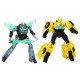 Transformers earthspark set 2 figurine bumblebee si mo malto Transformers earthspark set 2 figurine bumblebee si mo malto