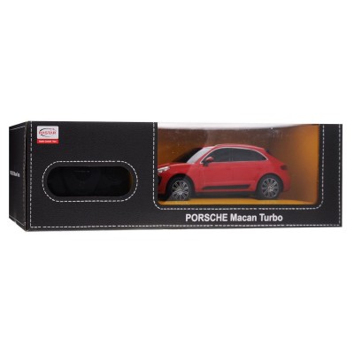 Masina cu telecomanda porsche macan turbo rosu cu scara 1 la 24
