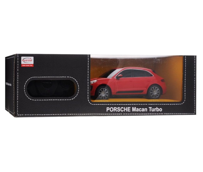 Masina cu telecomanda porsche macan turbo rosu cu scara 1 la 24 Masina cu telecomanda porsche macan turbo rosu cu scara 1 la 24