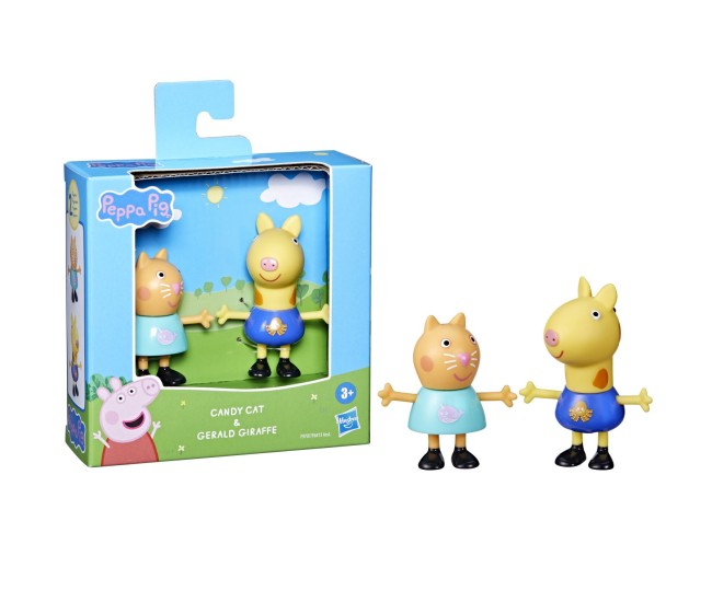 Peppa pig prieteni buni set 2 figurine pisica candy si girafa gerald Peppa pig prieteni buni set 2 figurine pisica candy si girafa gerald
