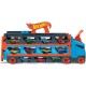 Hot wheels 2 in 1 mega transportator masini pista Hot wheels 2 in 1 mega transportator masini pista