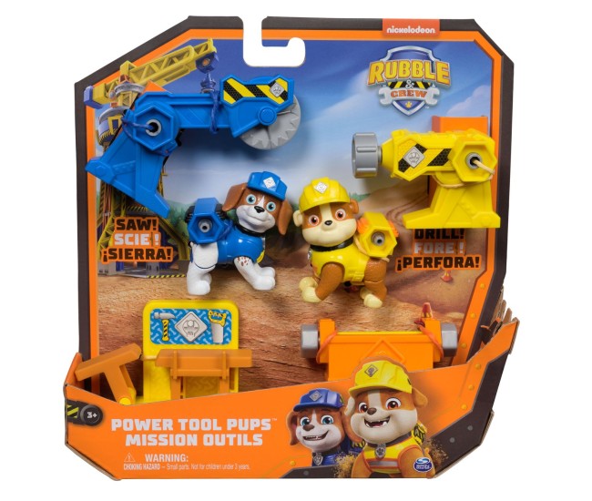 Patrula catelusilor rubble si echipa cu unelte de putere in misiune Patrula catelusilor rubble si echipa cu unelte de putere in misiune