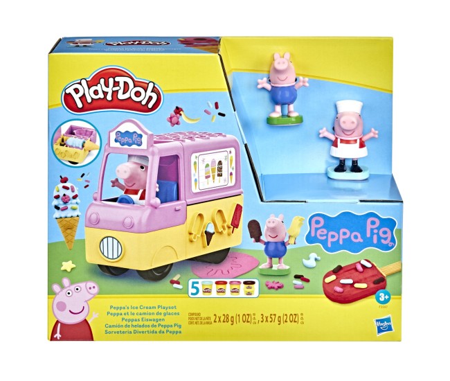 Play doh peppa pig si masina de inghetata Play doh peppa pig si masina de inghetata
