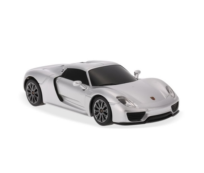 Masina cu telecomanda porsche 918 spyder argintiu cu scara 1 la 24 Masina cu telecomanda porsche 918 spyder argintiu cu scara 1 la 24