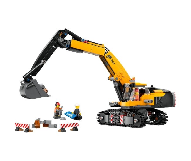 Lego city excavator galben de constructii 60420 Lego city excavator galben de constructii 60420