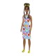 Papusa barbie fashionista satena cu ochelari de soare galbeni Papusa barbie fashionista satena cu ochelari de soare galbeni
