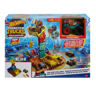 Hot wheels monster truck arena smashers provocarea saritura cu masina Hot wheels monster truck arena smashers provocarea saritura cu masina