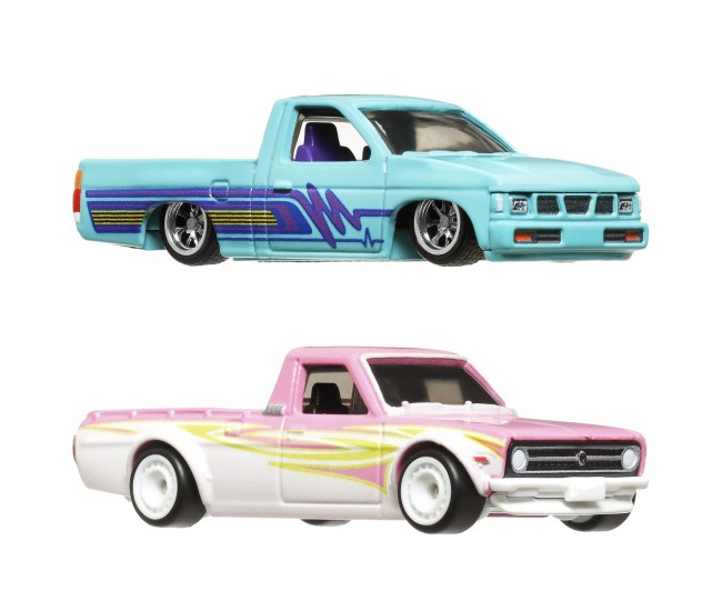 Hot wheels premium set 2 masinute metalice datsun sunny truck si nissan hardbody scara 1:64 Hot wheels premium set 2 masinute metalice datsun sunny truck si nissan hardbody scara 1:64