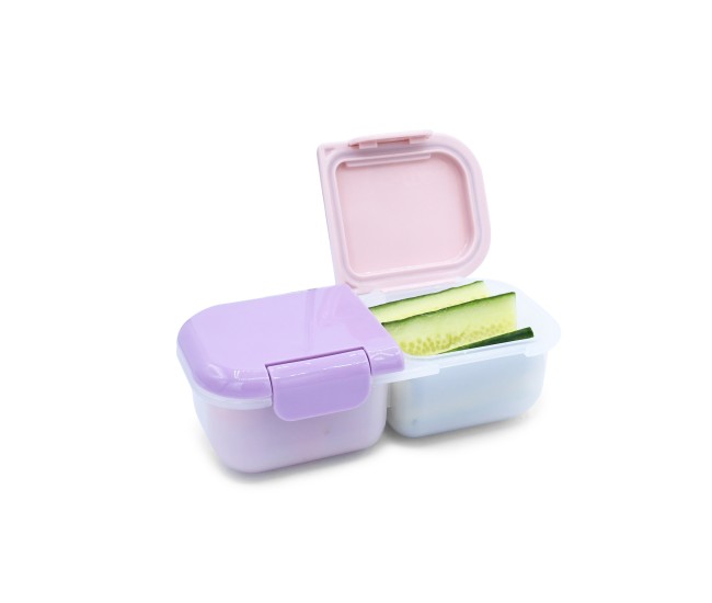 Cutie snack 2 compartimente, melii, blush berry