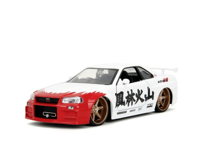 Jada set figurina metalica 6cm si masinuta nissan skyline gtr scara 1 la 24 Jada set figurina metalica 6cm si masinuta nissan skyline gtr scara 1 la 24