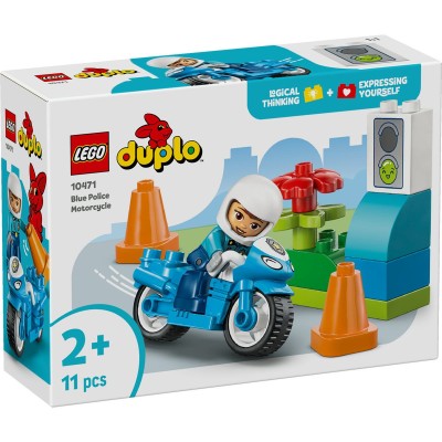 Lego duplo motocicleta albastra de politie 10471 Lego duplo motocicleta albastra de politie 10471