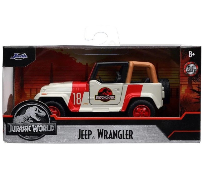 Jurassic world masinuta metalica jeep wrangler scara 1 la 32 Jurassic world masinuta metalica jeep wrangler scara 1 la 32