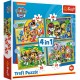 Puzzle trefl 4in1 patrula catelusilor - sarbatorile Puzzle trefl 4in1 patrula catelusilor - sarbatorile