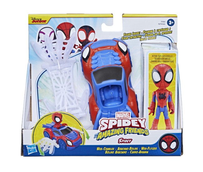 Spidey prietenii extraordinari set masinuta si figurina si accesoriu spidey Spidey prietenii extraordinari set masinuta si figurina si accesoriu spidey