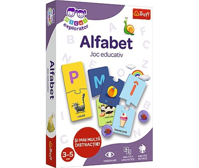 Joc educativ alfabetul micul explorator Joc educativ alfabetul micul explorator