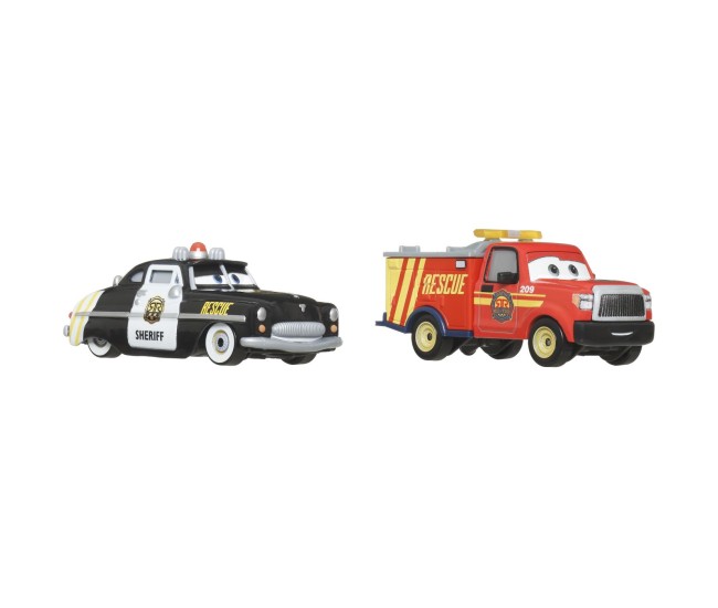 Cars3 set 2 masinute metalice sheriff si adam roadriguez Cars3 set 2 masinute metalice sheriff si adam roadriguez