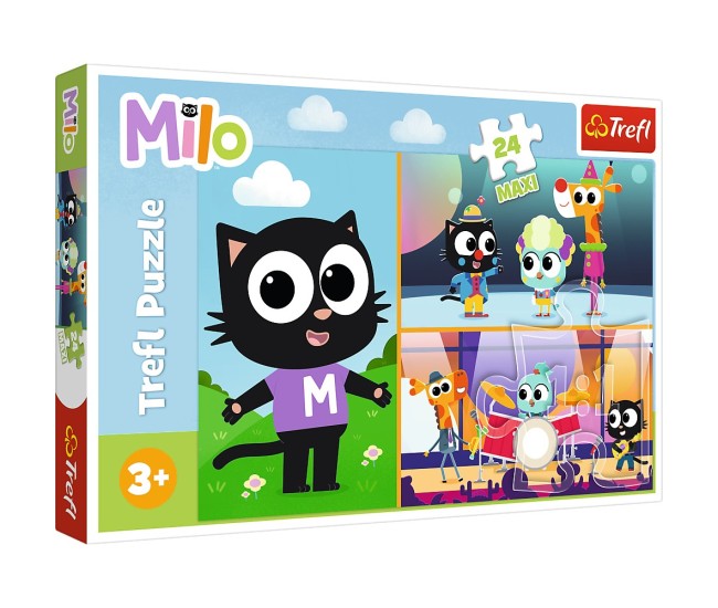 Puzzle trefl 24 maxi planeta milo aventurile motanului milo Puzzle trefl 24 maxi planeta milo aventurile motanului milo