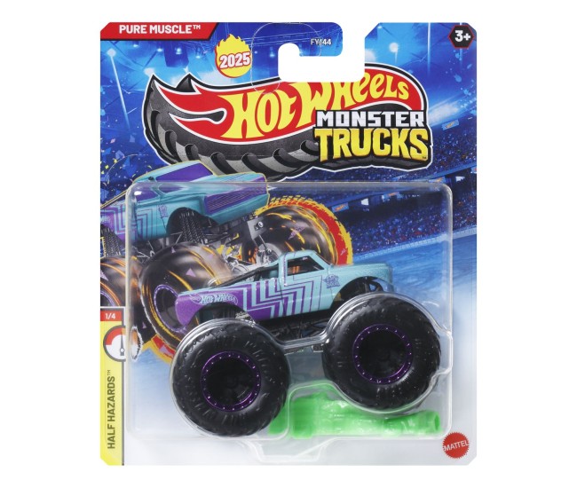Hot wheels monster truck masinuta pure muscle scara 1:64 Hot wheels monster truck masinuta pure muscle scara 1:64