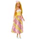 Barbie papusa barbie cu parul blond si galben Barbie papusa barbie cu parul blond si galben