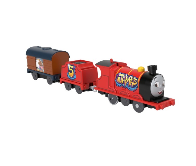 Thomas locomotiva motorizata graffiti james cu 2 vagoane