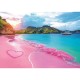 Puzzle trefl 1000 colectia sua plaja tropicala roz poster inclus Puzzle trefl 1000 colectia sua plaja tropicala roz poster inclus